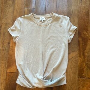 Beige Short sleeve top
